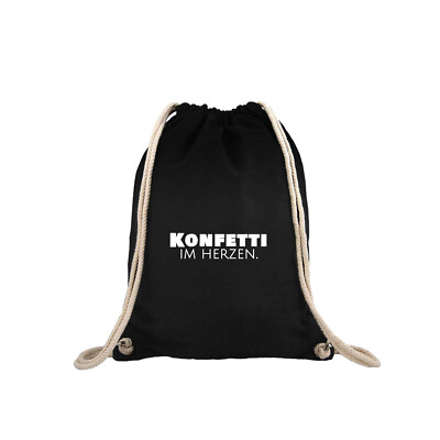 Premium Turnbeutel Gymsack Sportbeutel Damen Herren Konfetti im