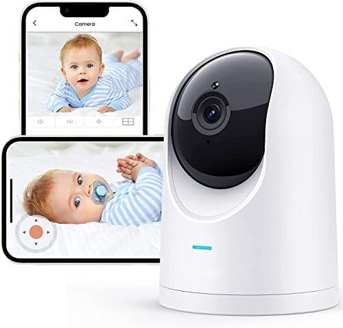 Baby Monitor - 2K Ultra HD Video Baby Monitor with Camera and Audio - White
