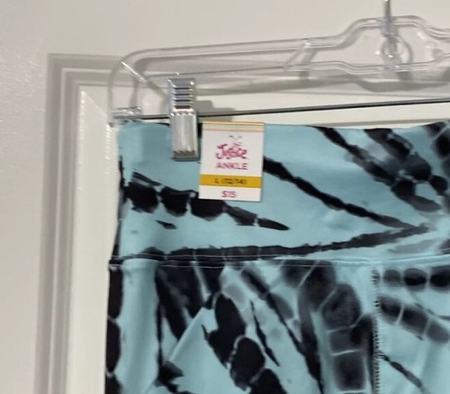 Justice Girl's Collection X Lattice Detail Legging Aqua Mist L (12-14) NWT - Picture 4 of 4