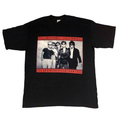 Vintage Rolling Stones Steel Wheels Tour 1989 Budweiser T-Shirt X