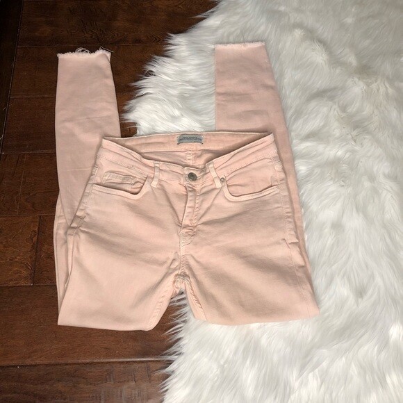 zara frayed raw hem jeans