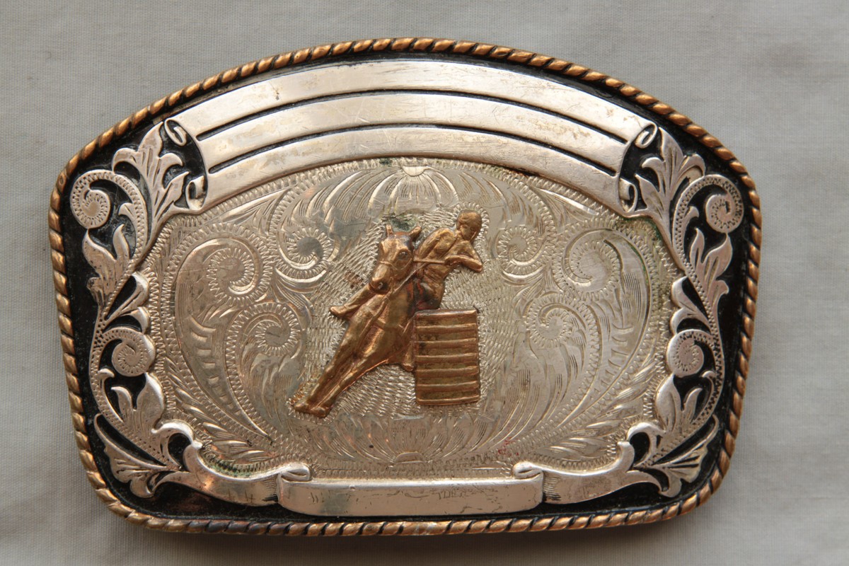 Vintage Irvine Jachens Cowgirl Horse Rodeo Sterling Silver  display picture 2