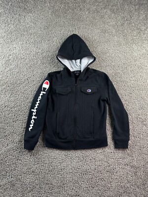 Script Hoodie Black Kids Champion Hoodie Champion Hoodie Boys