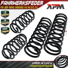 4x Federn Fahrwerksfeder Vorne hinten für Jeep Grand Cherokee II WJ WG 2.7L 3.1L