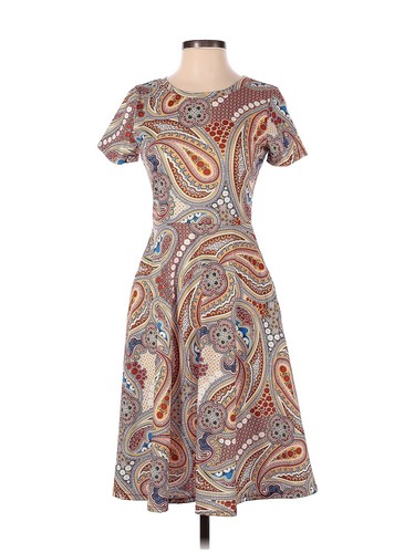 oriental midi dress Women's Midi Dress with Long Kimono Sleeves in Orange Oriental Print
