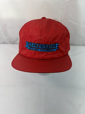 Vintage Century 21 Nylon Snap back Red Hat Cap Breckenridge Genuine Colorado NWT