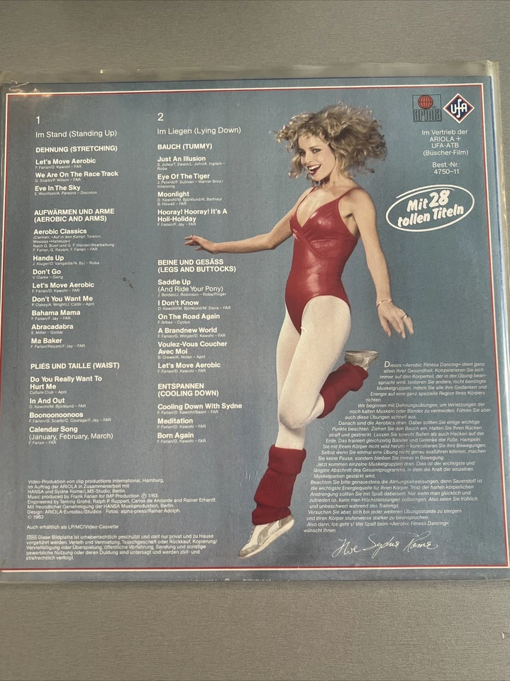 Bildplatte Laserdisc AEROBIC Fitness Dancing UFA Ariola Sydne Rome Laservision - Bild 2 von 3