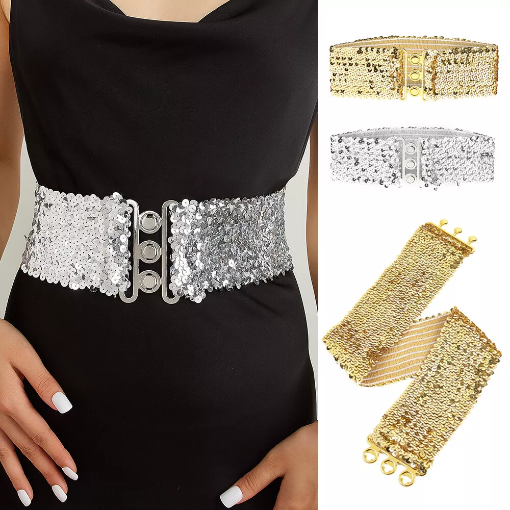 Glitter dress deals belt