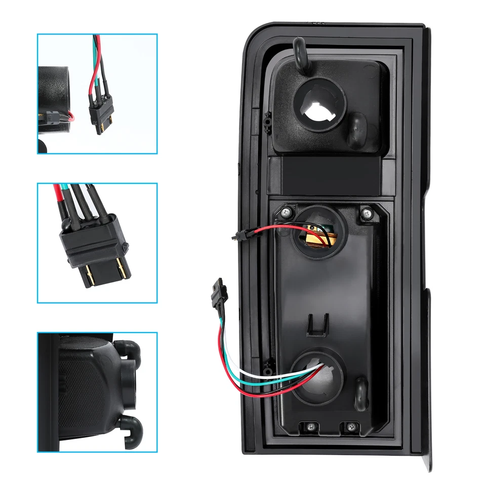 Par de luces traseras LED rojas para 2003 2004 2005 2006 2007 2008 2009 Hummer H2 Foto 4 de 4