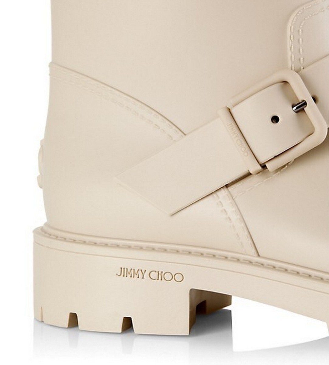 靴 JIMMY CHOO YAEL FLAT RUBBER BOOTS Jimmy Choo - Yael Flat rubber boots black - The Corner