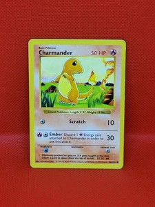 SHADOWLESS CHARMANDER BASE SET 46/102 ORIGINAL 151 POKEMON CARD 1999 | eBay