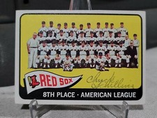 1965 TOPPS CHUCK SHILLING AUTOGRAPHED REAL SIGNED CARD BOSTON RED SOX GUARANTEED