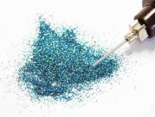 Sky Blue Ultra Fine Cosmetic Loose Body Glitter Precision Bottle for Henna 10g