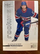 20-21 UD Extended Hockey Top Shelf Rookies TS-5 Alexander Romanov /500