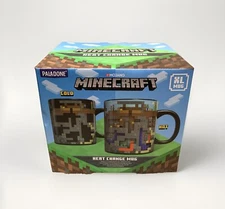 NEW Paladone Mojang MINECRAFT Hot/Cold Color Changing XL Ceramic Coffee Mug