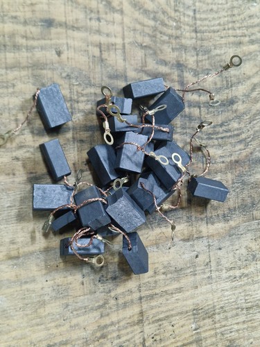 10 Balais En Charbon (Brosses) Pour Moteur Électrique - Dimensions 5x6x14 Mm - Pièce De Rechange Générique