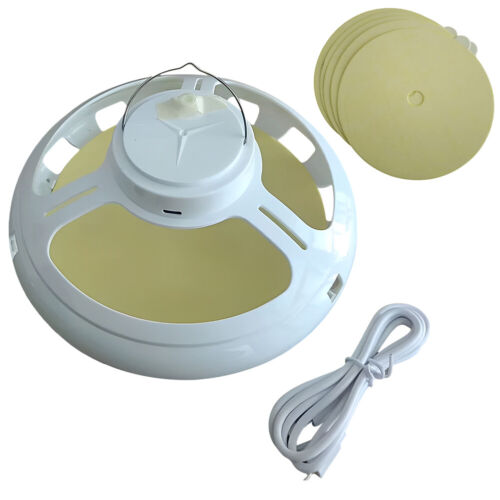 Trampas de luz contra pulgas con 5 almohadillas adhesivas USB recargables para insectos polillas mosquitos interior - Imagen 8 de 17