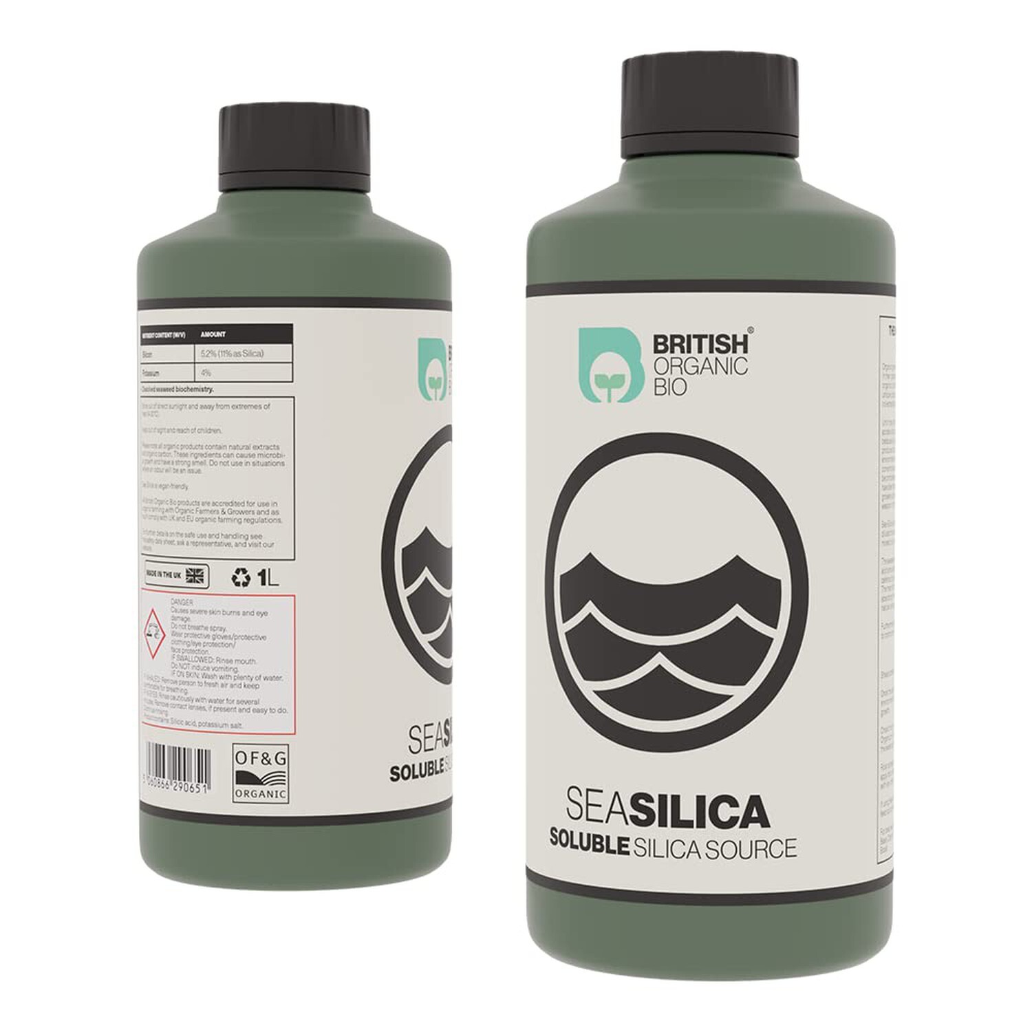 British Organic Bio Sea Silica Soluble Silica Source 1L