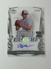 2023 Leaf Trinity Baseball Clear Auto Platinum Noble Meyer XRC 37/49