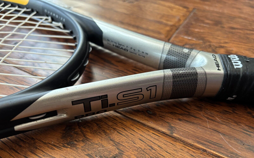 Head Ti.S1 Pro Titanium Oversize Tennis Racquet 4 1/4 Inch Grip (2) w ...