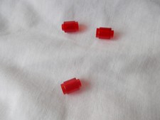 LEGO  / CONES   RED TRANSLUCENT     X 3 (18/04) / POST INCLUDED UK