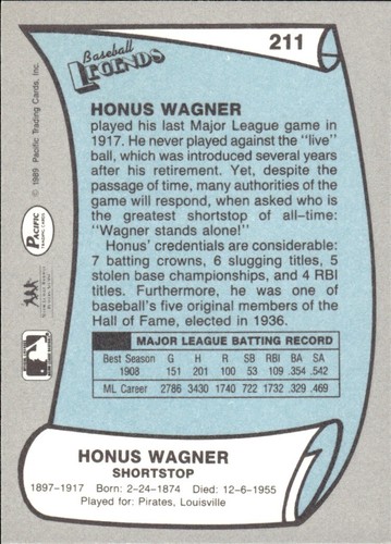 1988 and 1989 Pacific Baseball Legends MLB Set Break #1-#220 — You Choose! - Picture 419 of 441