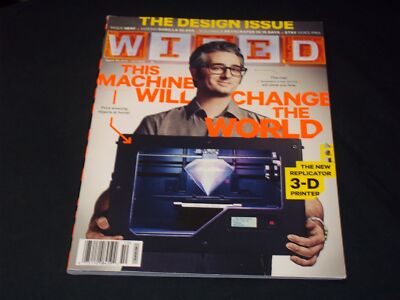 2012 OCTOBER WIRED MAGAZINE - 3-D MAKERBOT COVER - H 7880