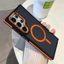 Luxury Matte Magnetic Case For Samsung Galaxy S25 S24 S23 S22Ultra Plus FE Cover