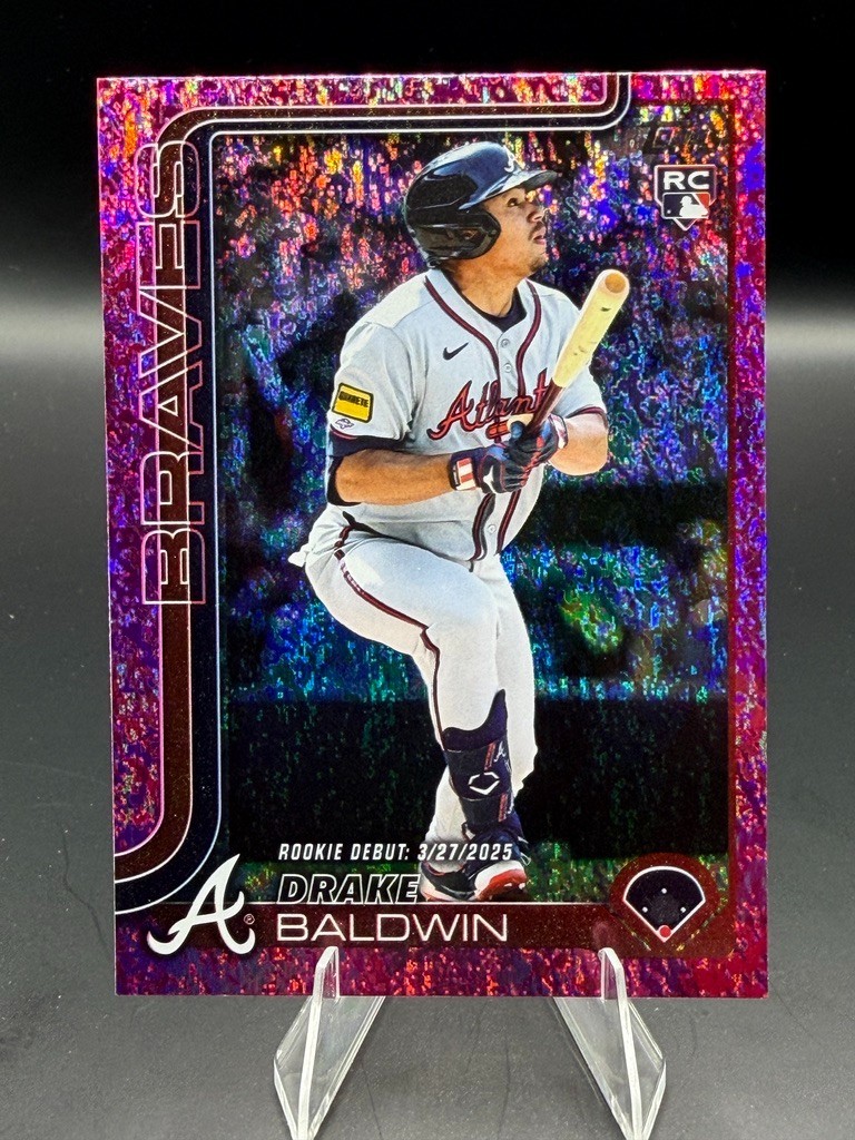 2025 Topps Update Drake Baldwin Rookie Debut Pink Holo Foil #US113 