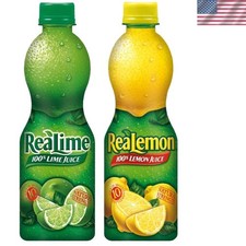 ReaLime 100 Juice: 15oz Lemon Lime - Versatile Culinary Essential 2 Pack
