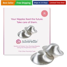The Silver Nursing Cups, Nipple Covers for Breastfeeding Essentials, model n...