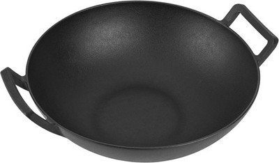 Onlyfire Cast Iron Wok for Weber Gourmet BBQ System,Universal Nonstick Stir-Fr