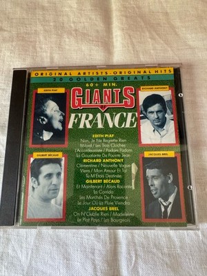 GIANTS OF FRANCE CD Edith Piaf Richard Anthony Gilbert Becaud Jacques Brel