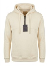 Mens Luxury King Style Hoodie Heavyweight Cotton Blend Half Zip Hood Top S-XXL