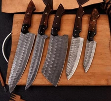 Knife Set Chef Kitchen Damascus steel Blade Knives Pairing cleaver Boning Steak