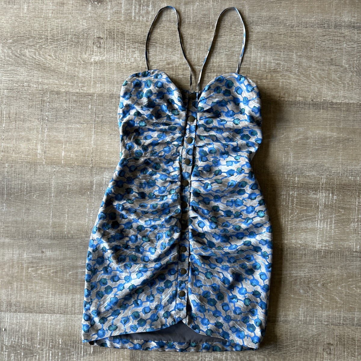 rachel comey silk dress Rachel Comey Glow Hammered Silk Wrap Front Lace Dress