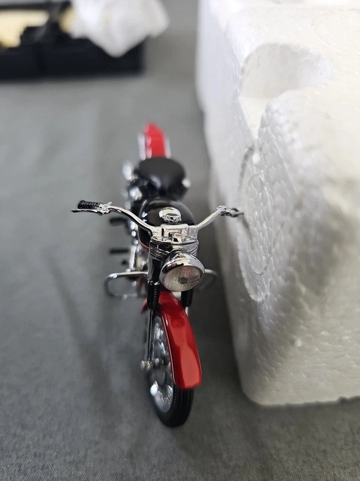 Harley Davidson XL Sportster 1957 Franklin como nuevo modelo de motocicleta 1:10 Foto 3 de 4