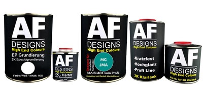 FÜR MG JMA Aqua 3.7L Autolack SET 2K Epoxid Grundierung Klarlack