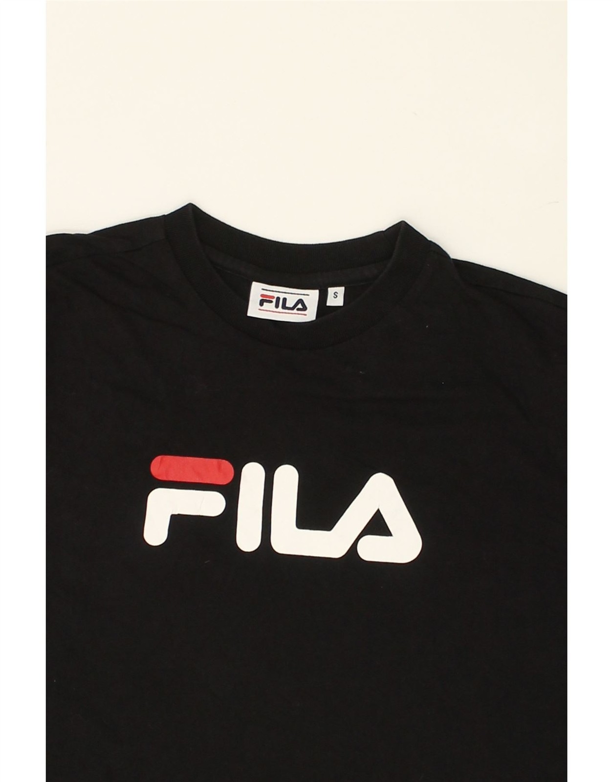 FILA Maglietta Uomo Grafica Top Piccolo Nero Cotone HV01
