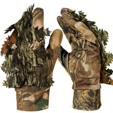 Jagdhandschuhe Tarnhandschuhe Gummi rutschfest Tarnung 3D Blatt