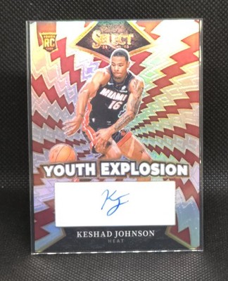2024-25 Panini Select #YE-KEJ Keshad Johnson Youth Explosion Signatures RC
