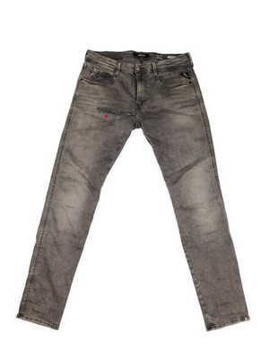Replay Anbass Jeans Herren - M914 Power Stretch - Grau - Slim Fit - W34 / L34