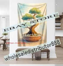 Japanese garden tapestry peaceful decor zen nature 59X82 in
