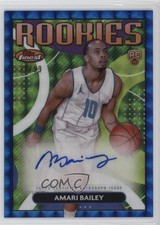 2023-24 Topps Finest Rookie Blue Geometric Refractor /99 Amari Bailey Auto 0c3