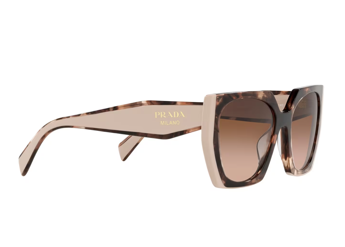 Prada PR15WS 01R0A6 Rectangle Sunglasses in Tortoise and  display picture 2