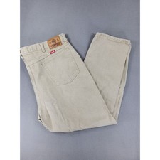 Wrangler Authentic Jeans Mens 42x30 Tan Vintage Made in USA Cotton Denim 97601KK
