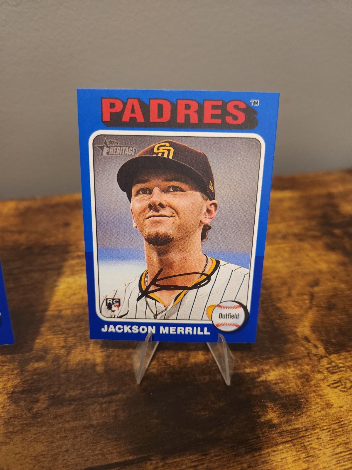 2024 Topps Heritage High Number Jackson Merrill RC #689  Dark Blue Border Padres