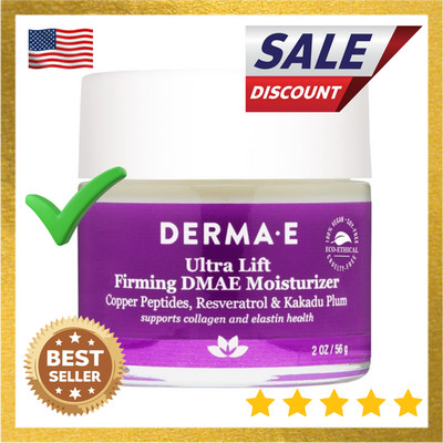 Derma-E Ultra Lift Firming DMAE Moisturizer Resveratrol & Kakadu Plum 2 oz NB