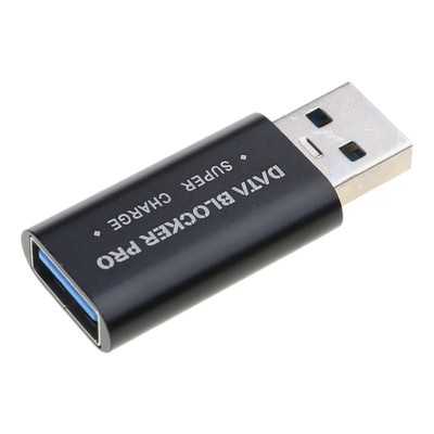 USB Data Blocker for Secure Charging, Aluminum Quick Charging USB A To USB-A