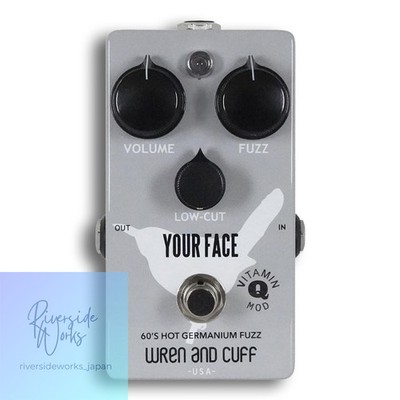 Wren and Cuff Your Face 60s Vitamin Q Mod Gray Fuzz Pedal